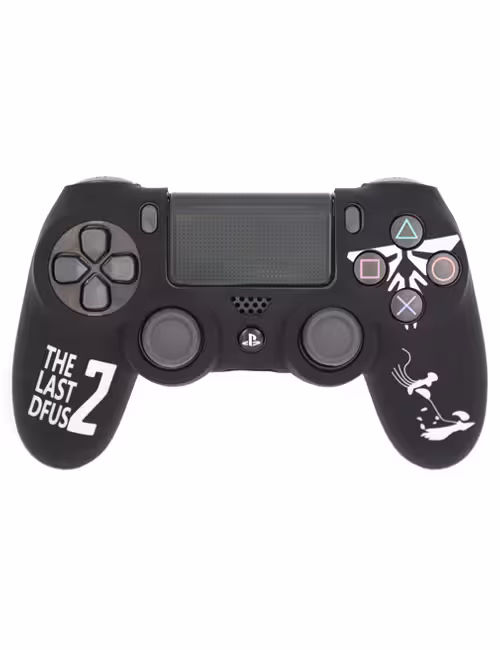 روکش محافظ دسته PS4 لیزری مشکی سفید طرح آخرین بازمانده ما کد a