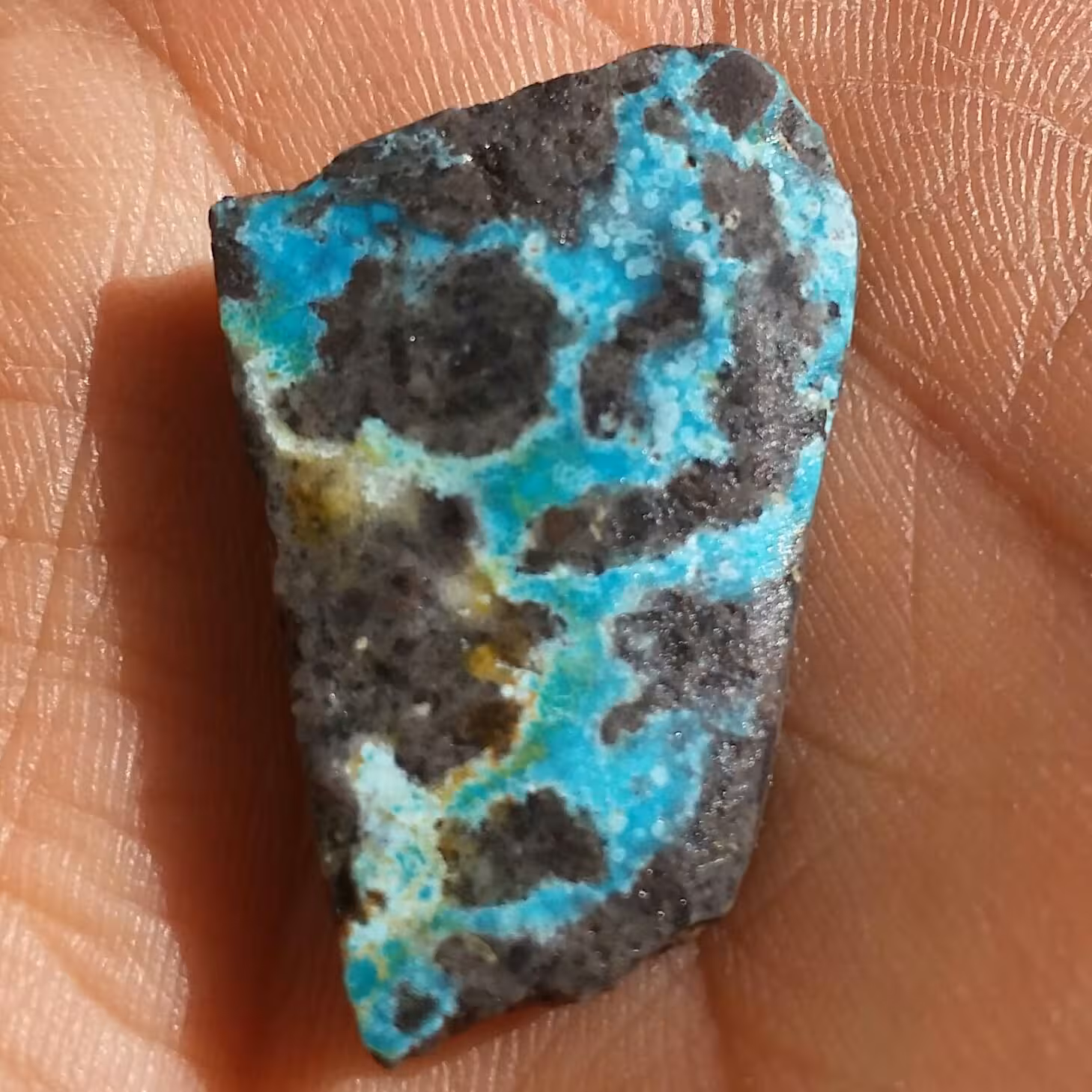 اسلایس سنگ راف حبه شده فیروزه آبی ااصل نیشابور 100 در صد طبیعی شااهکارر خلقت
مناسب جهت دکوراسیون و ساخت نگین