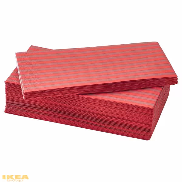 دستمال کاغذی راه راه قرمز مدل VINTERFINT | برند ایکیا | ارسال 15 الی 20 روز کاری