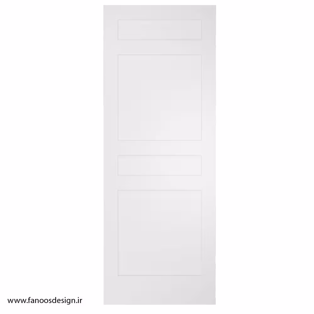 درب سفید ام‌دی‌اف با طرح CNC کد 1411