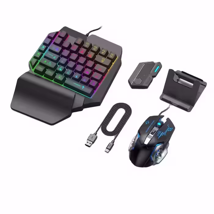 کیبورد و ماوس 5in1 Game combo pack MIX SE