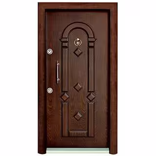 درب ضد سرقت برجسته روکش چوب کد 1301