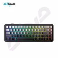 کیبورد گیمینگ تمام مکانیکال آئولا مدل F65 Gray wood switch V3