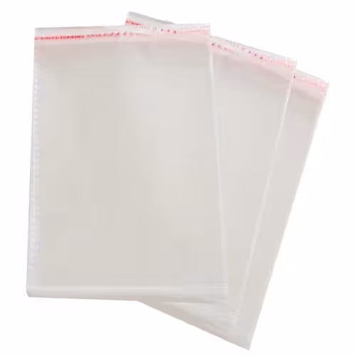 کاور دی وی دی پلاستیکی شفاف (سلفونی) ضخیم لبه چسب دار 1 کیلویی