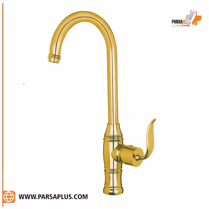 شیر آشپزخانه دوان مدل لاکا طلایی مات