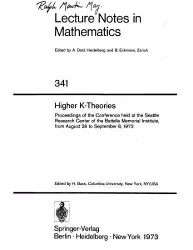 خرید و دانلود نسخه کامل کتاب Higher K-theories