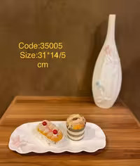 دیس سرو رولت خوری مستطیل پارادایس طرح پروانه سایز کوچک-paradise