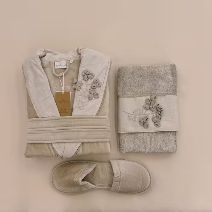 ست حوله تن پوش 4 تکه زنانه برند ecocotton مدل Masal