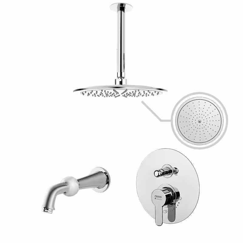 دوش سقفی توکار درخشان مدل آلفا (تیپ3)