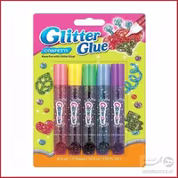 چسب اکلیلی 5 رنگ آموس Amos Glitter Glue 5 Colors