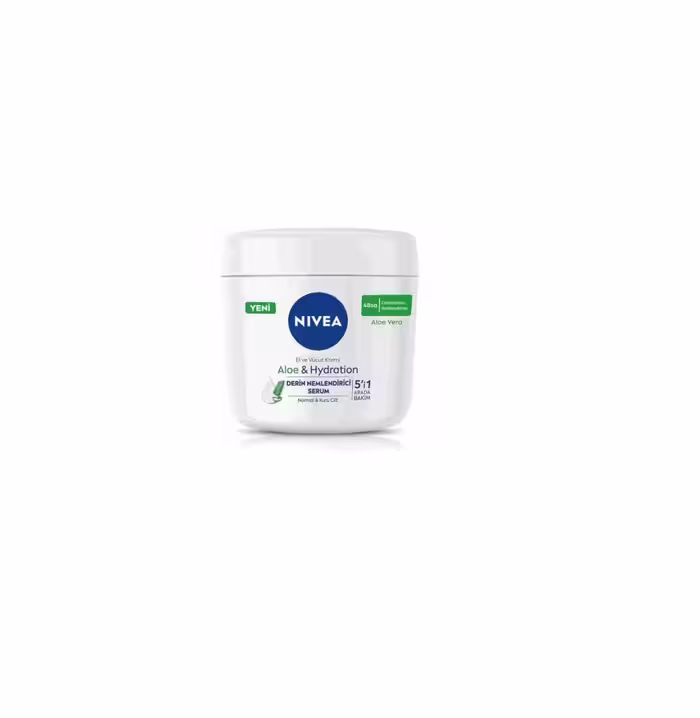کرم مرطوب کننده 5 در 1 دست و بدن نیوآ NIVEA حاوی عصاره آلوئه ورا مناسب پوست معمولی تا خشک حجم 400 میل