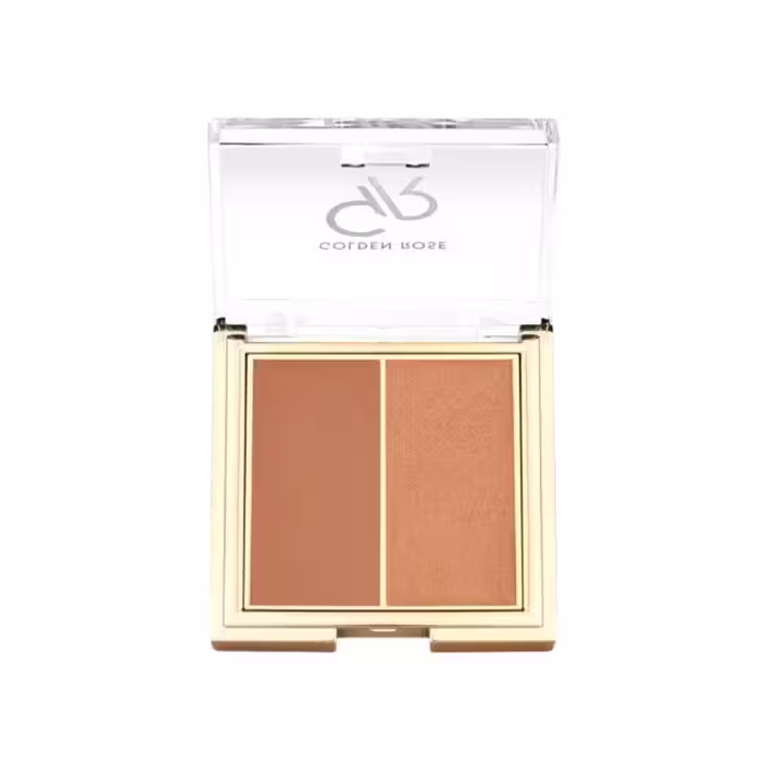 پالت رژ گونه دو رنگ کلدن رز مدل ICONIC DUO شماره 05