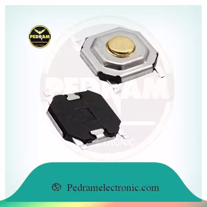 میکروسوییچ سر زرد MIK 4PIN SMD SAR ZARD 4*4*1.5  (148)