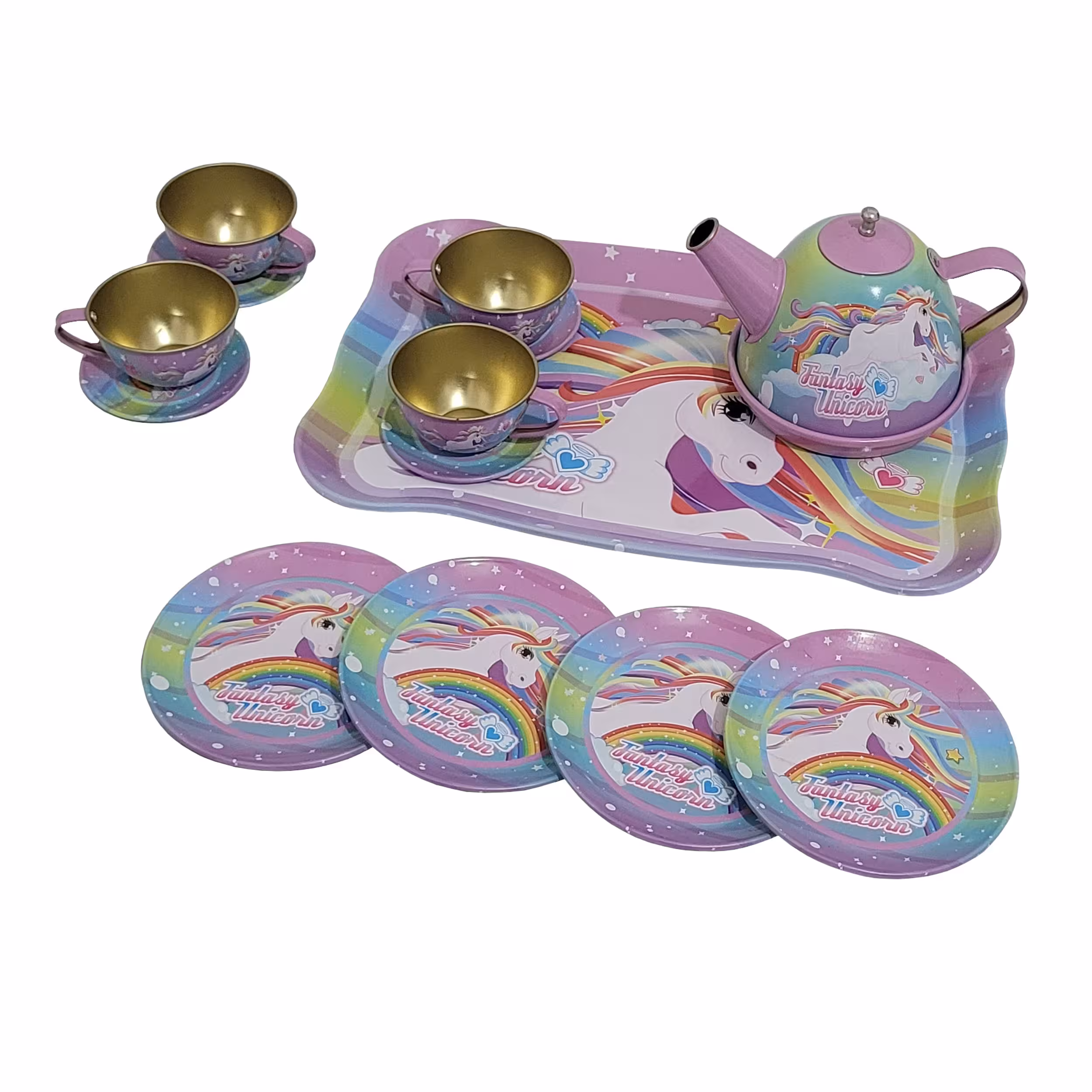 ست اسباب بازی چایخوری مدل اسب پونی تک شاخ کد 996