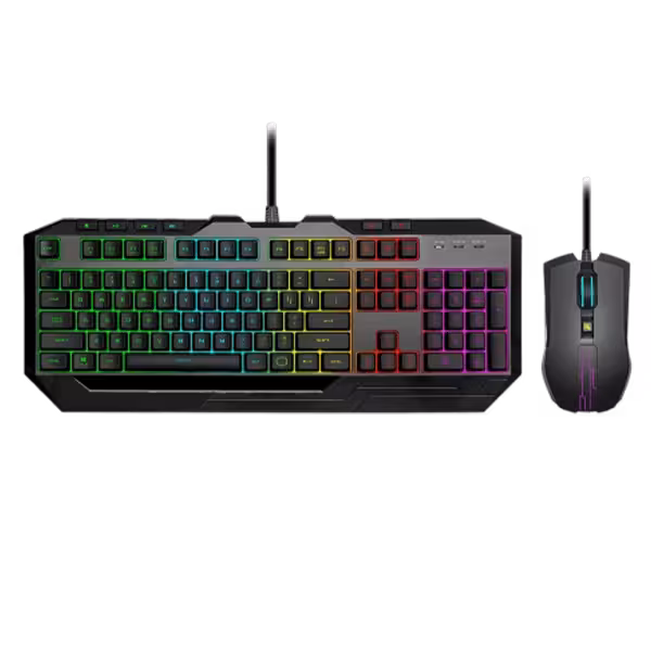 کیبورد و ماوس گیمینگ کولر مستر مدل Devastator 3 RGB Keyboard