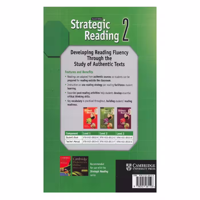 کتاب Strategic Reading 2 Second Edition اثر Jack C. Richards And Samuela Eskstut-Didier انتشارات الوندپویان