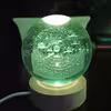 چراغ خواب مدل گوی شیشه ای 3D طرح منظومه شمسی