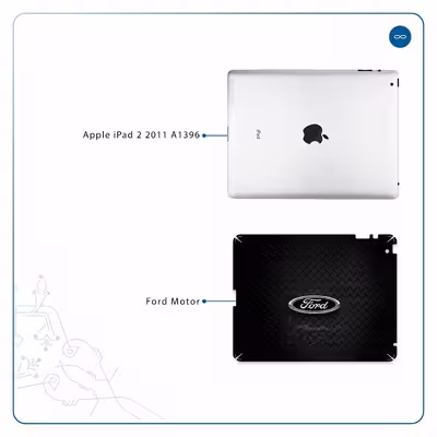 برچسب پوششی ماهوت مدل Ford Motor مناسب برای تبلت اپل iPad 2 2011 A1396