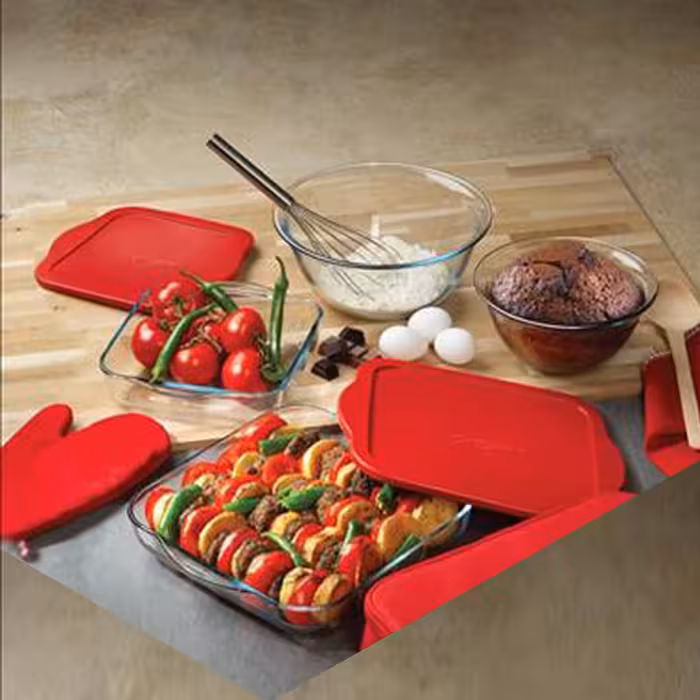  ظرف پخت پاشاباغچه مدل Borcam2022 مجموعه دوعددی