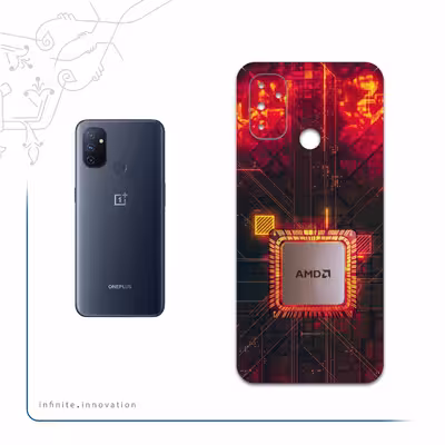 برچسب پوششی ماهوت مدل AMD-Brand مناسب برای گوشی موبایل وان پلاس Nord N100