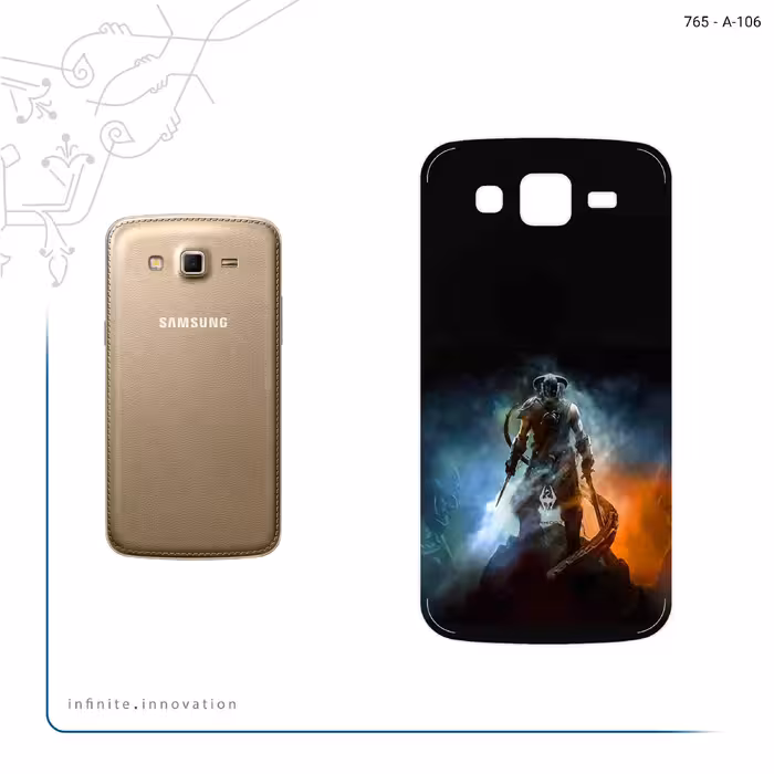 برچسب پوششی ماهوت مدل Skyrim Game Series مناسب برای گوشی موبایل سامسونگ Galaxy Grand 2