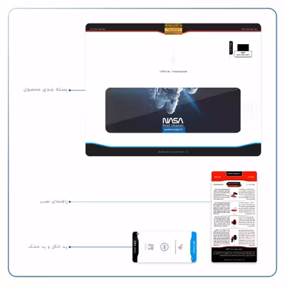 برچسب پوششی ماهوت مدل NASA-Astronaut مناسب برای تبلت اپل iPad 9.7 (GEN 5) 2017 A1823