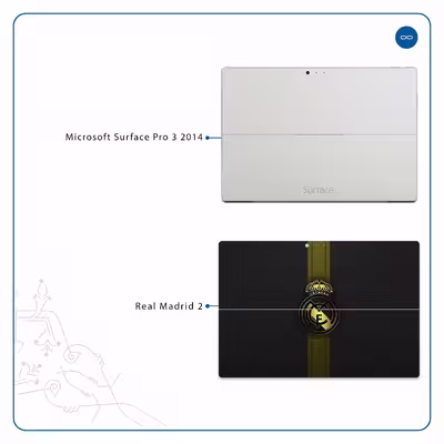برچسب پوششی ماهوت مدل Real-Madrid-2 مناسب برای تبلت مایکروسافت Surface Pro 3 2014