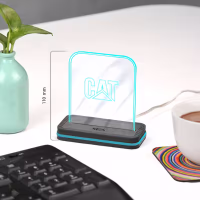 چراغ رومیزی مدل نئون CAT_TURQUOISE _AC
