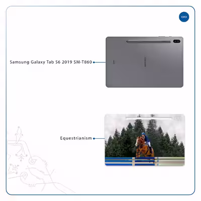 برچسب پوششی ماهوت مدل Equestrianism مناسب برای تبلت سامسونگ Galaxy Tab S6 2019 SM-T860