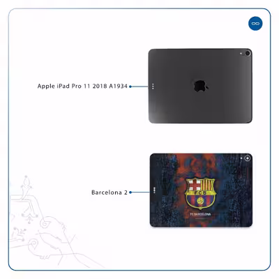 برچسب پوششی ماهوت مدل BARCELONA-2 مناسب برای تبلت اپل iPad Pro 11 2018 A1934