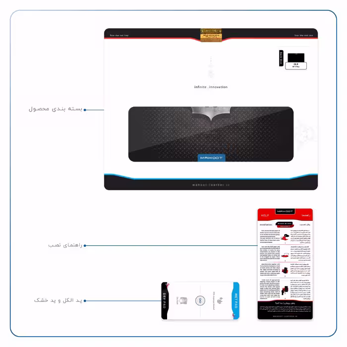 برچسب پوششی ماهوت مدل Batman مناسب برای تبلت جی ال ایکس W11 Plus