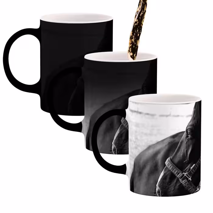 ماگ حرارتی طرح اسب مشکی مدل mgh01855