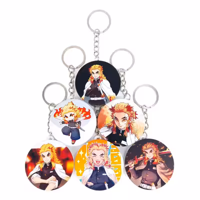 جاکلیدی خندالو مدل انیمه شیطان کش کد 343A مجموعه 6 عددی