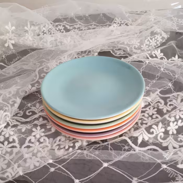 بشقاب غذاخوری مدل MRS کد1 بسته 6 عددی