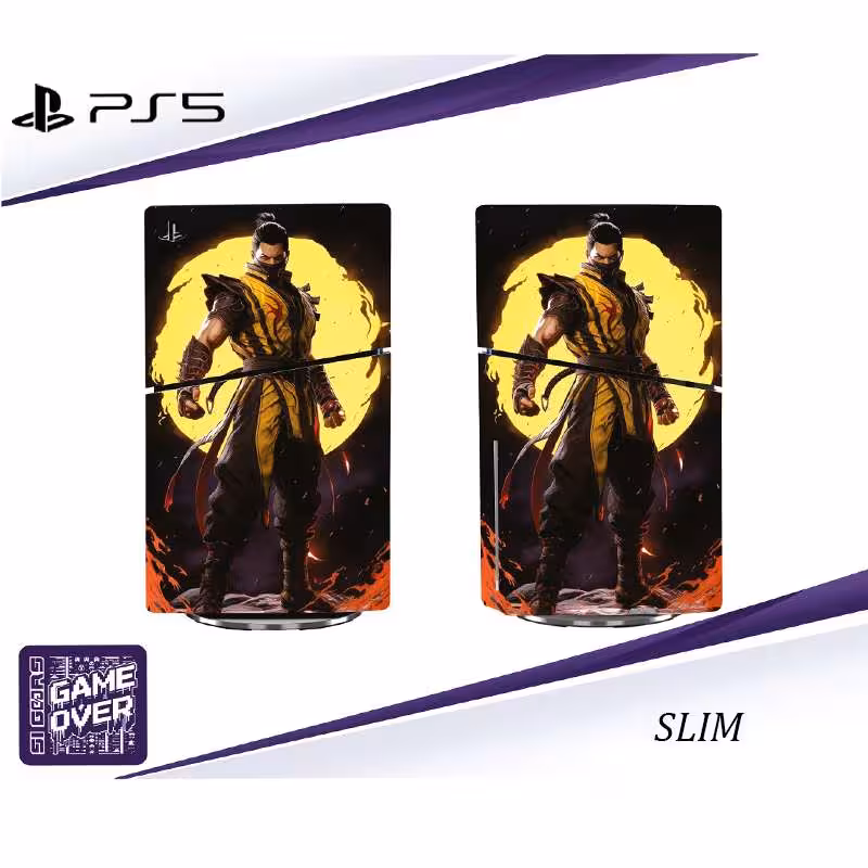 برچسب کنسول PS5 SLIM (GO) طرح Mortal Kombat