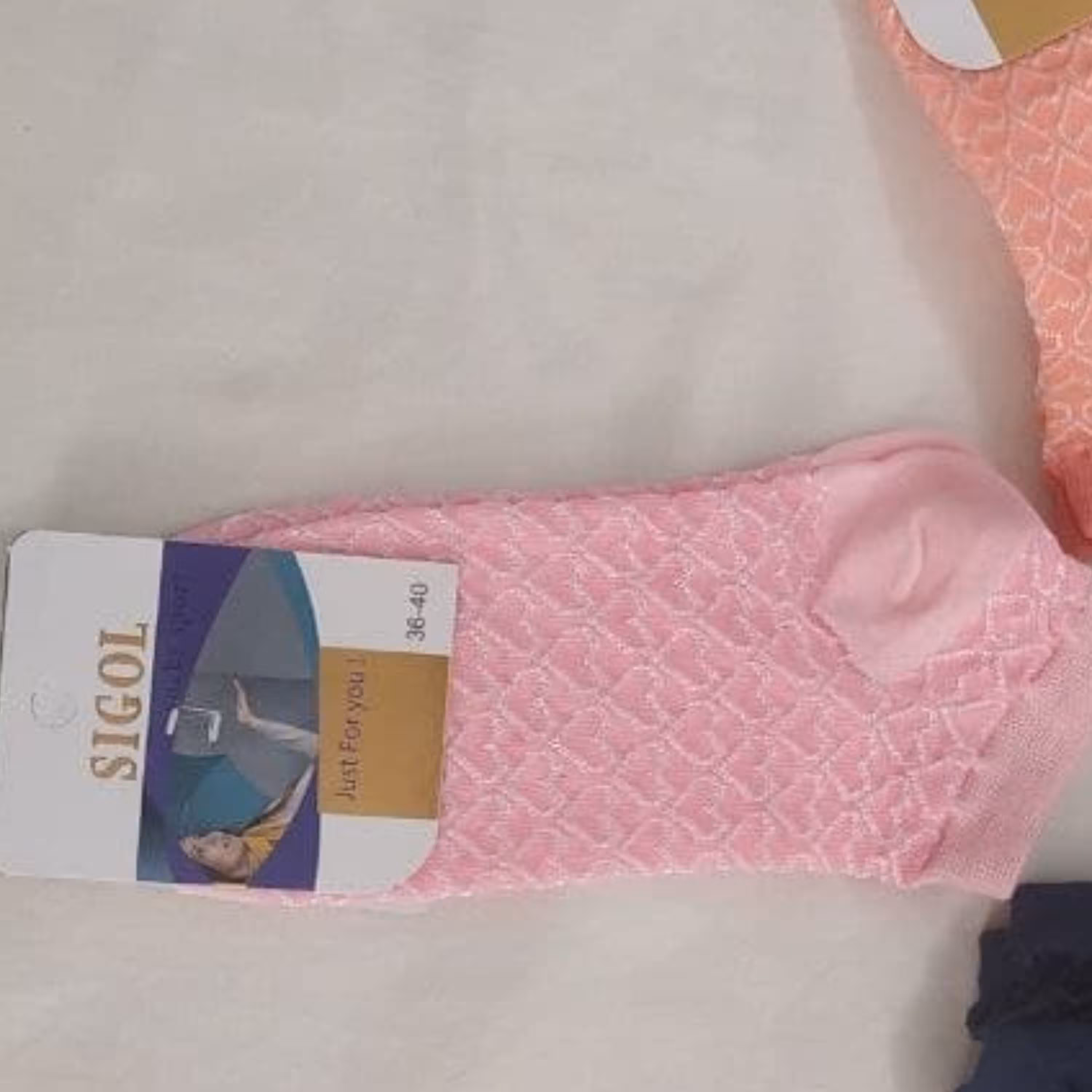 جوراب دخترانه ساق کوتاه مدل قلب