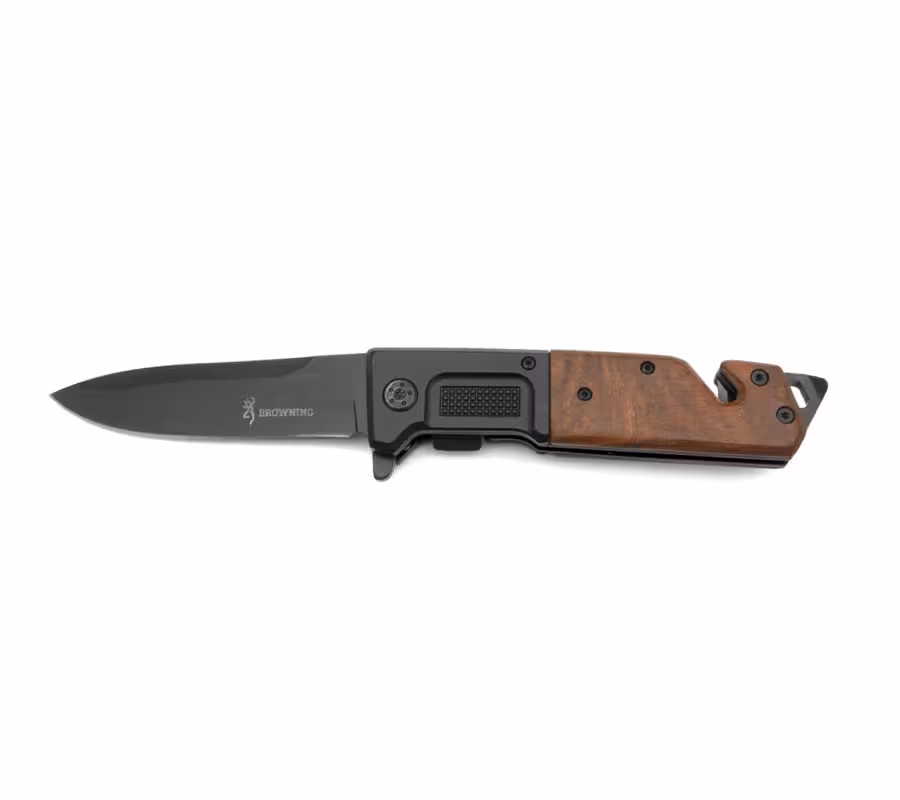 چاقوی سفری دسته چوبی برونینگ مدلBrowning DA323