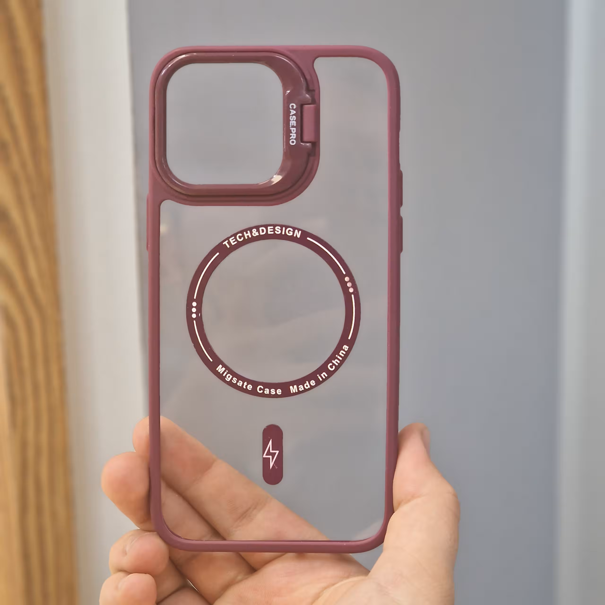 قاب آیفون 14 پرو مکس شفاف دور رنگی ست محافظ لنز دار