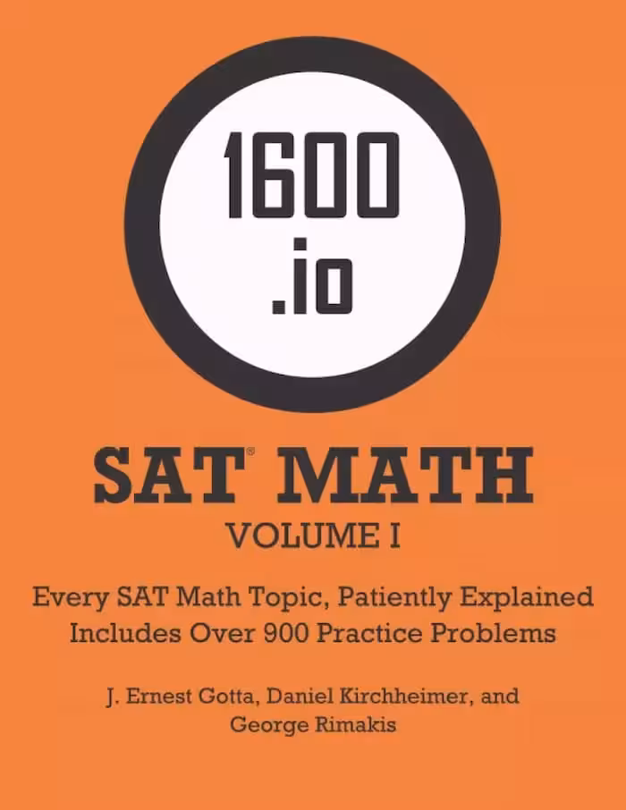 اس ای تی مث اورنج بوک | آزمون زبان انگلیسی SAT Math Orange Book Volume I 1600io