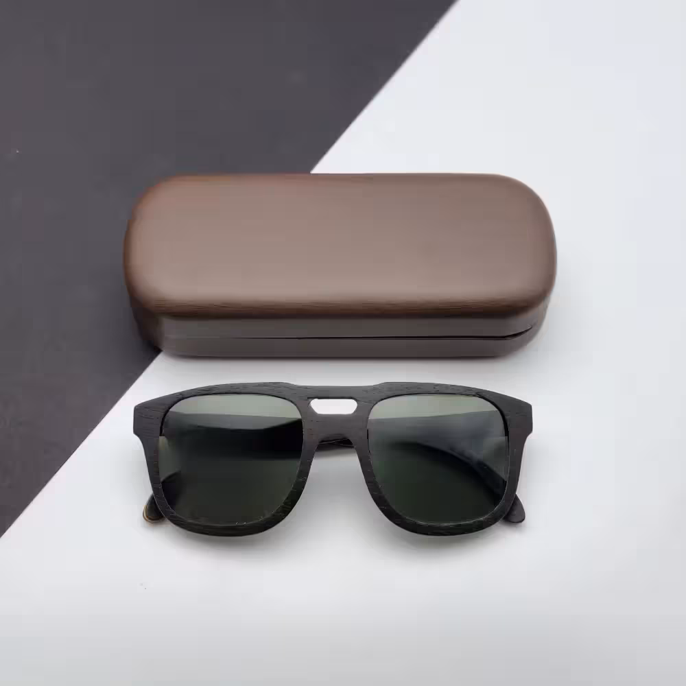 عینک چوبی دست‌ساز میدو مدل O018