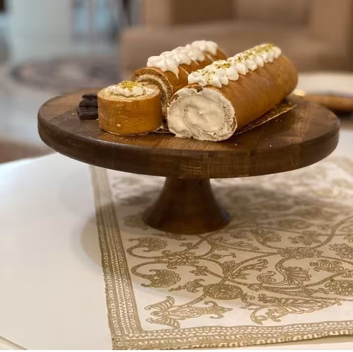 کاپ کیک پایه دار چوبی 28 سانت کد 102272