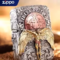 فندک زیپو کاستوم،طرح فرشته محافظ  zippo