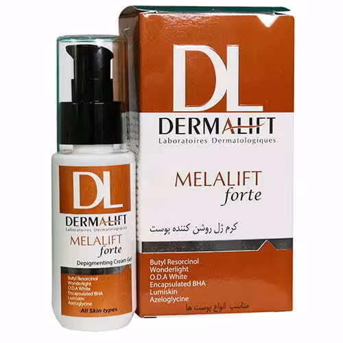 کرم ژل روشن کننده پوست ملالیفت درمالیفت