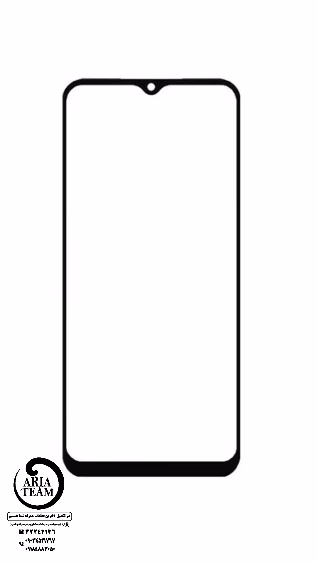 گلس فنی سامسونگ A03 / a03j / a02s با oca