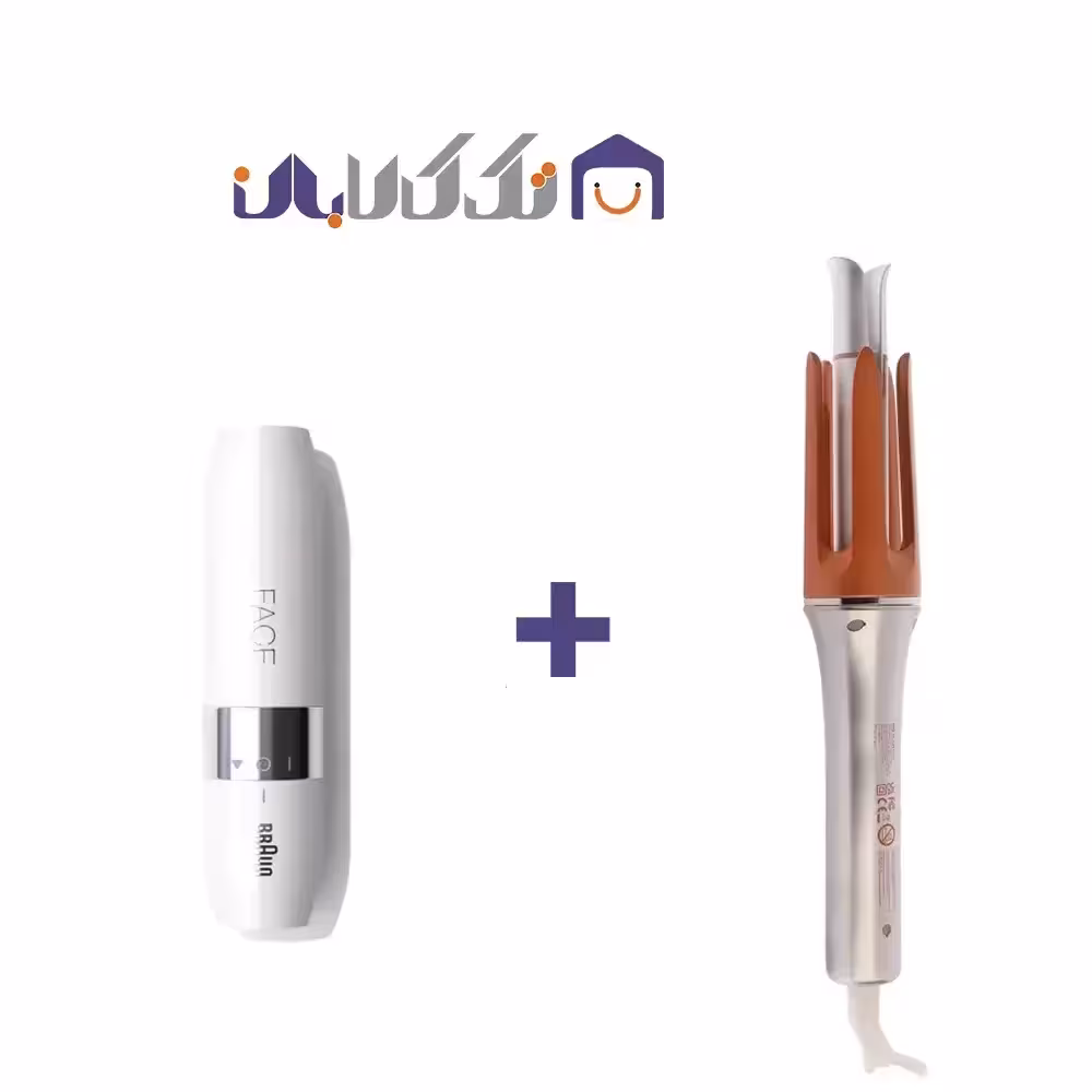 ست ماشین اصلاح بانوان براون مدل FS1000 و اتو و فرکننده مو شیگلم سایز 25