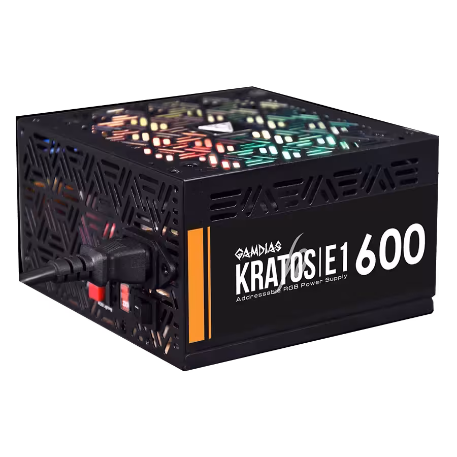 قیمت   مشخصات پاور – منبع تغذیه مشکی GAMDIAS KRATOS E1-600 | تکاف