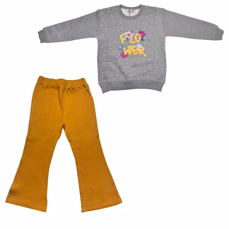 ست سویشرت و شلوار دخترانه بچه زنبور مدل 969-970
