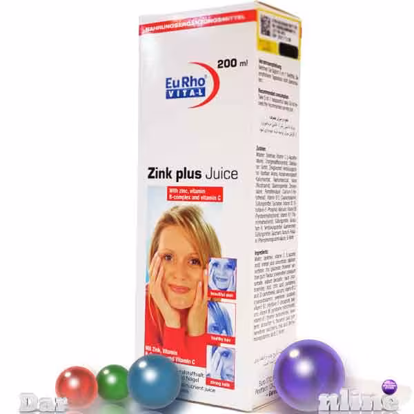 زینک پلاس جویس زینک5م یوروویتال شربت200میلی لیتری