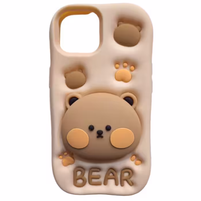 کاور طرح عروسک سیلیکونی پاک کنی مدل iphone13 مناسب برای گوشی موبایل اپل Iphone 13 / 14 / 15 | کالا مکس