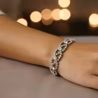 دستبند استیل جواهری